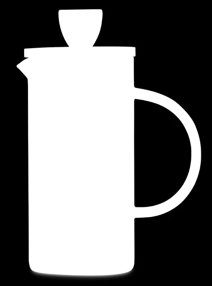 Conjunto de café OSU AIBO em vidro e bambu - prensa para café 350ML